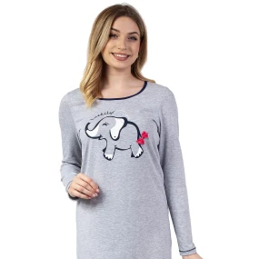 Dámska nočná košeľa 142 sivá - REGINA