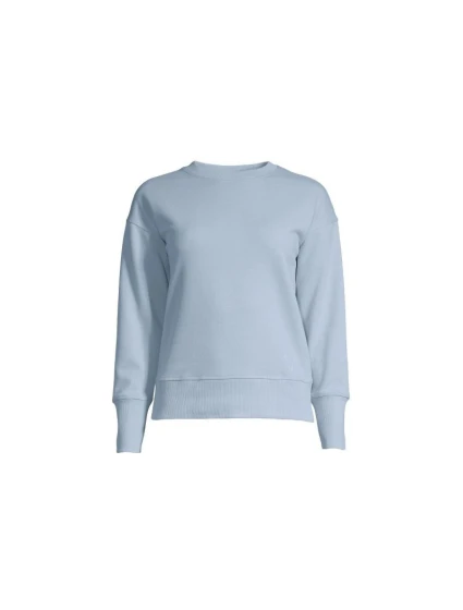 CASALL Froté mikina s prírodným farbením na krku Blue