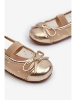 Dětské s mašlí Zlaté model 21663116 - Boto