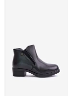 Botki Z Niską Cholewką Ocieplane Futerkiem Vinceza 85150 Czarne