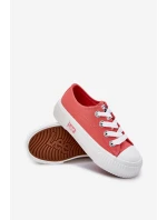 Dziecięce Młodzieżowe Trampki LEE ISLA C LOW JR 50251058 Koralowe