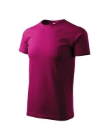 Základné tričko pánske fuchsiovo červené