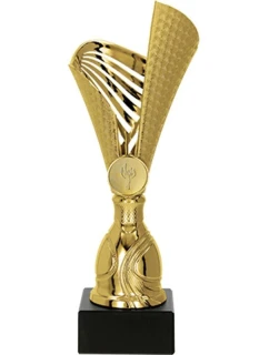 Zlatý plastový pohár