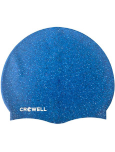 Silikónová plavecká čiapka Crowell Recycling v perleťovo modrej farbe.5