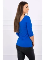 Nevädza blúzka s okrúhlym výstrihom