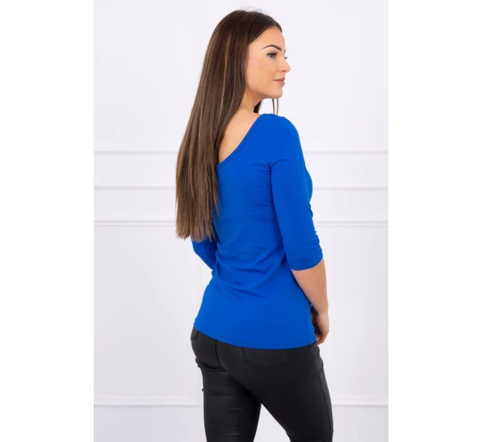 Nevädza blúzka s okrúhlym výstrihom