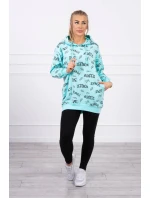 Mikina s mätovým nápisom Mikina s mätovým nápisom