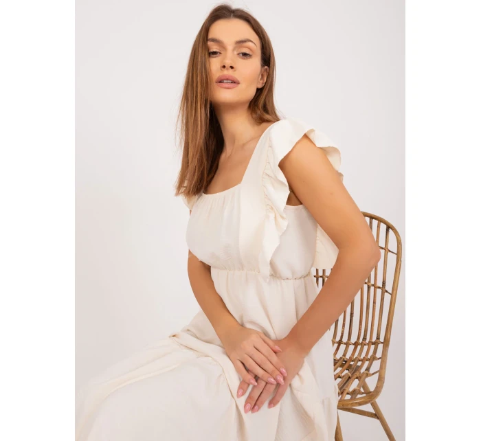 DHJ SK 8352 Šaty.04 svetlo béžová