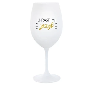 CHRASTÍ MI JAZYK - pohár na biele víno 350 ml CHRASTÍ MI JAZYK - pohár na biele víno 350 ml