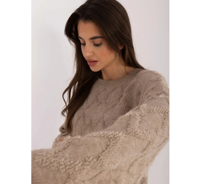 Dámsky sveter AT SW 2361.61 Beige - FPrice Dámsky sveter AT SW 2361.61 Beige - FPrice