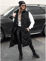 Dámska dlhá prešívaná vesta ARCTVEST black FashionStreet TY4765 Dámska dlhá prešívaná vesta ARCTVEST black FashionStreet TY4765