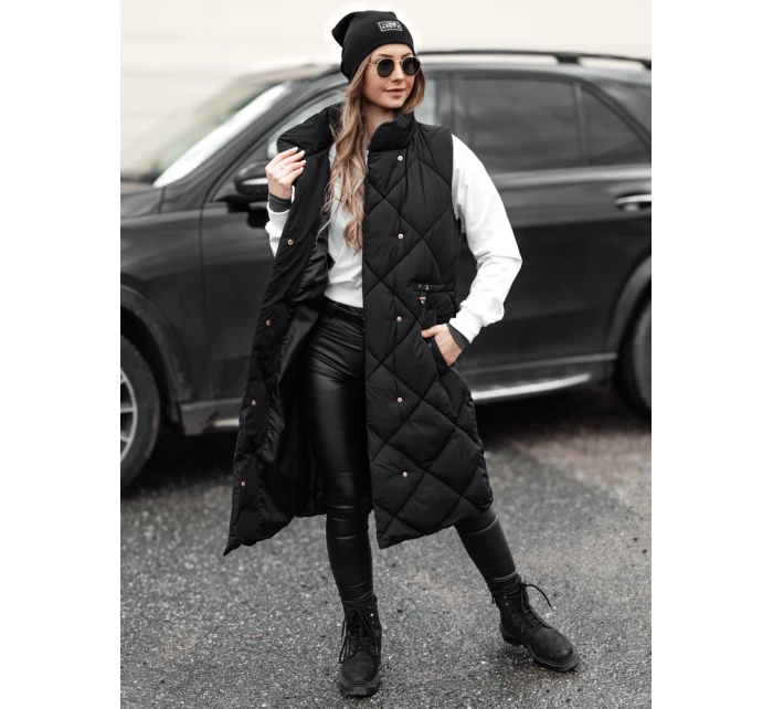 Dámska dlhá prešívaná vesta ARCTVEST black FashionStreet TY4765 Dámska dlhá prešívaná vesta ARCTVEST black FashionStreet TY4765