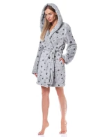 Dámsky župan 9135 melange - L&L Dámsky župan 9135 melange - L&L