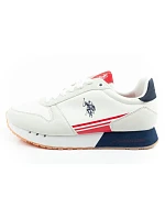 U.S. Polo model 22115504 sportovní boty tenisky pánské módní pohodlné bílé