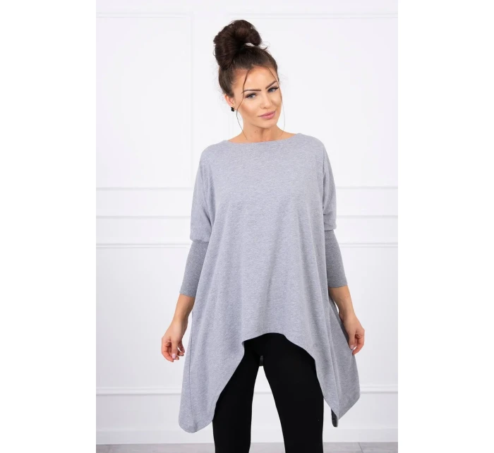 Oversize blúzka šedá
