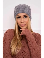 Fleecová čiapka Anna K238 tmavo šedá