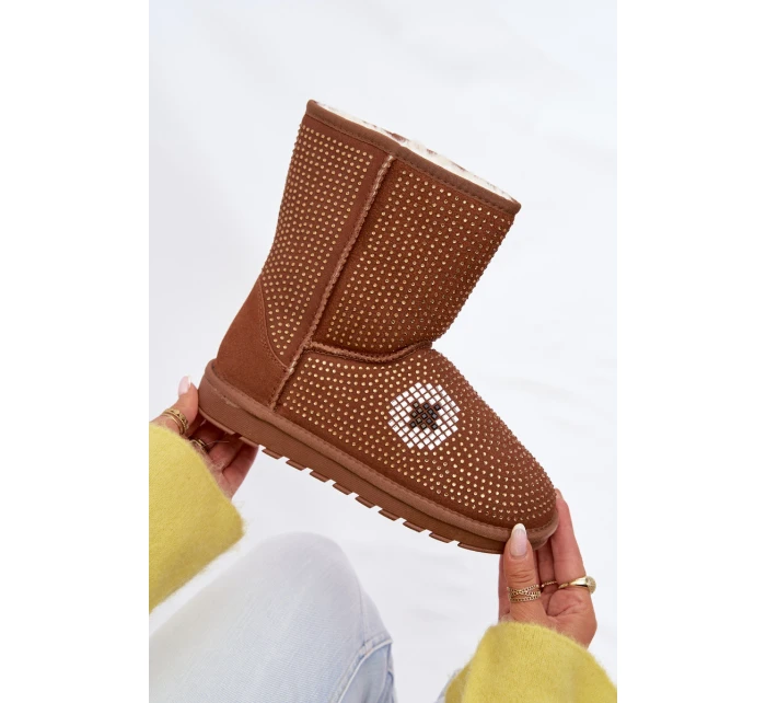 Zdobené Zimní Boty Dámské Camel model 21937551 - Boto Zdobené Zimní Boty Dámské Camel model 21937551 - Boto