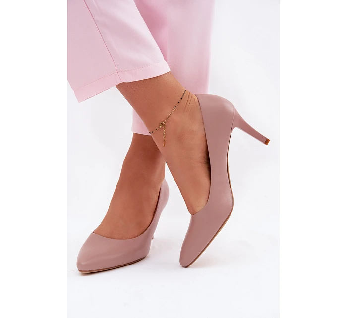 Fialové eko kožené lodičky Sergio Leone