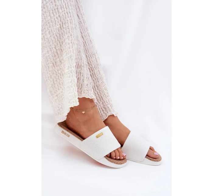 Dámske papuče Big Star - biele Dámske papuče Big Star - biele