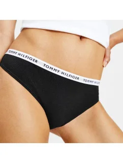 3PACK DÁMSKE NOHAVICE TOMMY HILFIGER ČIERNE (UW0UW02829 0R7)