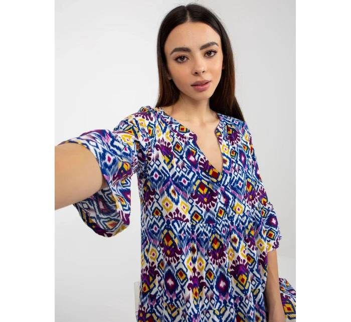 Dámske šaty D73771M30214H Purple mix - Sublevel