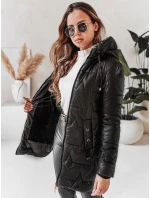 Dámská prošívaná zimní bunda s kapucí černá Dstreet model 21991300 - FashionStreet