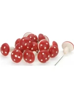 DEKORATÍVNA FIGÚRKA MUCHOTRÁVKY NA DRÔTE 16KS