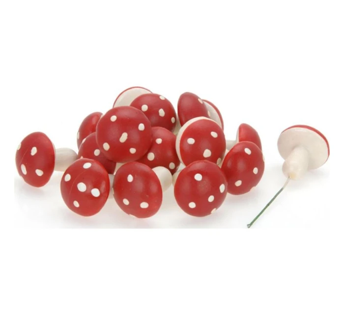 DEKORATÍVNA FIGÚRKA MUCHOTRÁVKY NA DRÔTE 16KS