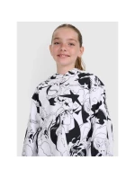 Dívčí tričko oversize s potiskem model 21816830 - 4F Dívčí tričko oversize s potiskem model 21816830 - 4F