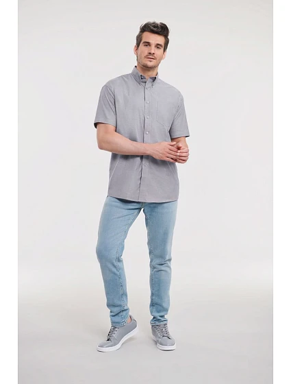 Košile Oxford s krátkým rukávem 11. oxford blue model 22475414 - Russell Athletic Košile Oxford s krátkým rukávem 11. oxford blue model 22475414 - Russell Athletic