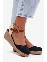 Dámske espadrilky na platforme Wrangler 20261087-25Y Black Dámske espadrilky na platforme Wrangler 20261087-25Y Black