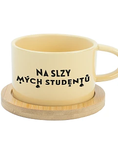 NA SLZY MOJICH ŠTUDENTOV – žltý hrnček Makronka 200 ml