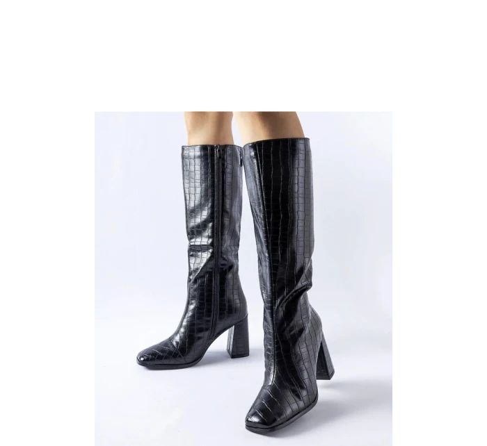 Čižmy na podpätku model 204730 Solea Čižmy na podpätku model 204730 Solea