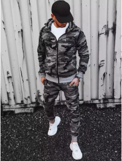 Pánske tmavosivé tepláky moro FashionStreet AX0623