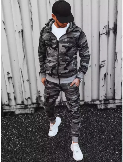 Pánske tmavosivé tepláky moro FashionStreet AX0623 Pánske tmavosivé tepláky moro FashionStreet AX0623