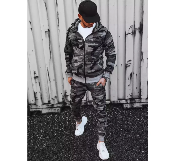 Pánske tmavosivé tepláky moro FashionStreet AX0623 Pánske tmavosivé tepláky moro FashionStreet AX0623