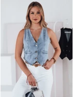 Dámská krátká džínová vesta Dstreet model 21983599 - FashionStreet