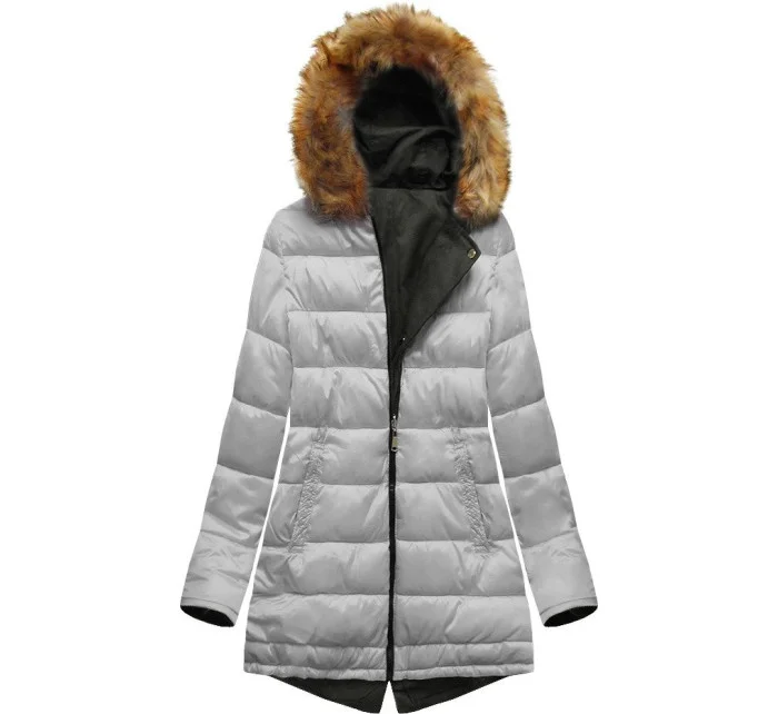 DWUSTRONNA ZIMOWA PARKA DAMSKA Z KAPTUREM model 21242265 - S'WEST
