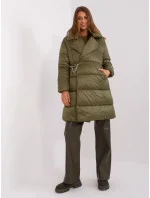 Dámska ľahká páperová zimná bunda Khaki (TR8310)