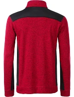 JN Pánská pracovní fleece bunda 1/2 zip Strong 02.0 red melange/black model 22492878 - Daiber JN Pánská pracovní fleece bunda 1/2 zip Strong 02.0 red melange/black model 22492878 - Daiber
