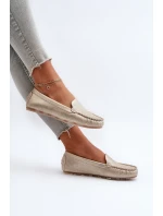 Damskie Mokasyny Złote Ranica Damskie Mokasyny Złote Ranica