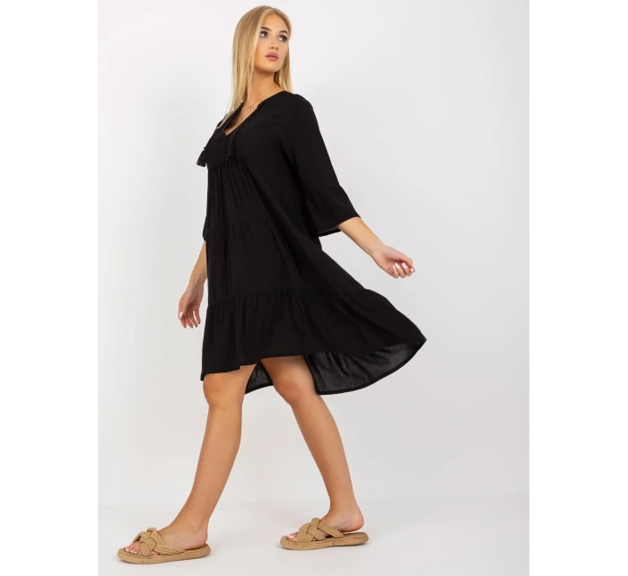 Šaty D73761M30214A6EN čierne