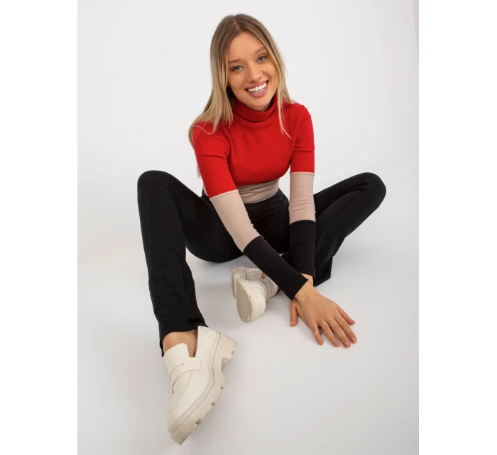 Dámska blúzka RV BZ 8465 1.08P čierna a červená - FPrice