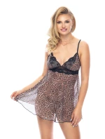 Košieľka Yamila II (Babydoll leopard) + tangá ZADARMO! - Irall