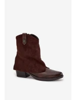 Dámske zateplené členkové topánky na kôpke - chocolate Sylvette Dámske zateplené členkové topánky na kôpke - chocolate Sylvette