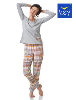 Dámske pyžamo LNS 458 B23 sivé - Key