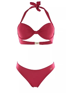 Dámske dvojdielne plavky 262456 4R301 01975 Raspberry - Emporio Armani