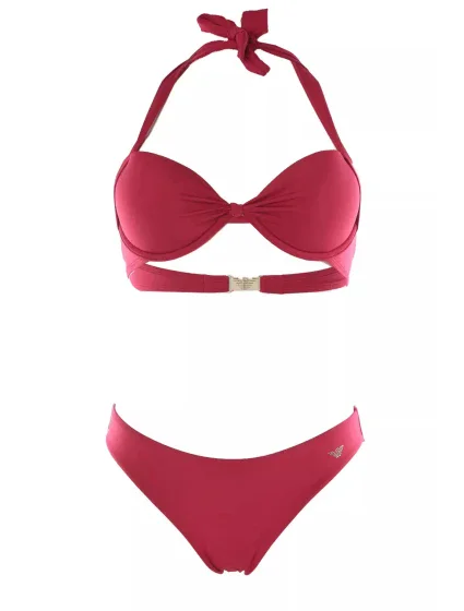 Dámske dvojdielne plavky 262456 4R301 01975 Raspberry - Emporio Armani