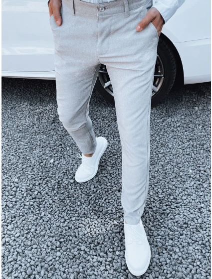 Pánské světle šedé kalhoty Dstreet model 21977213 - FashionStreet Pánské světle šedé kalhoty Dstreet model 21977213 - FashionStreet