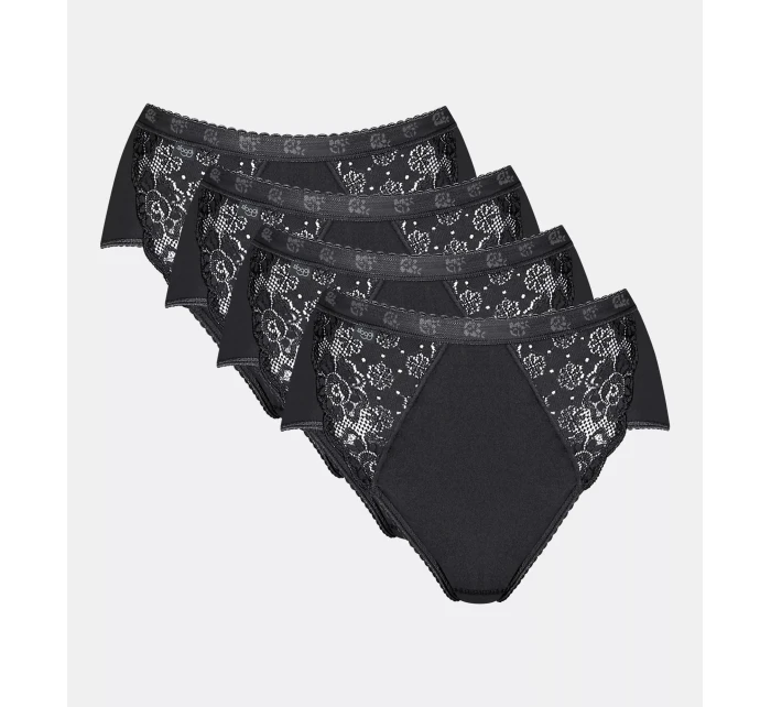 sloggi Chic Midi 4P - BLACK - SLOGGI BLACK - SLOGGI